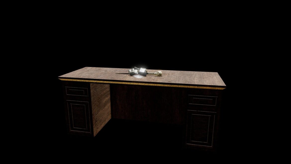 death eater wand scene 3d model