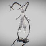 Dr Octavius Arms 3d Model - High-poly Dr Otto Octavius arms 3d model showcasing detailed mechanical tentacles from the Spider-Man universe.
