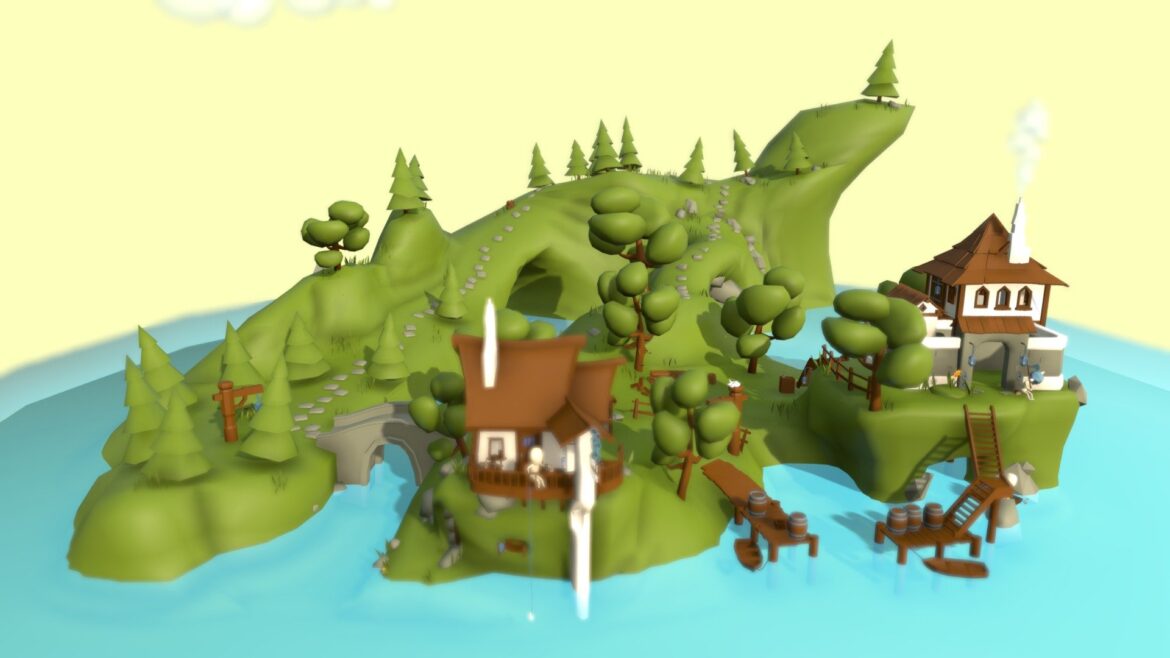 fantasy land test 3d model