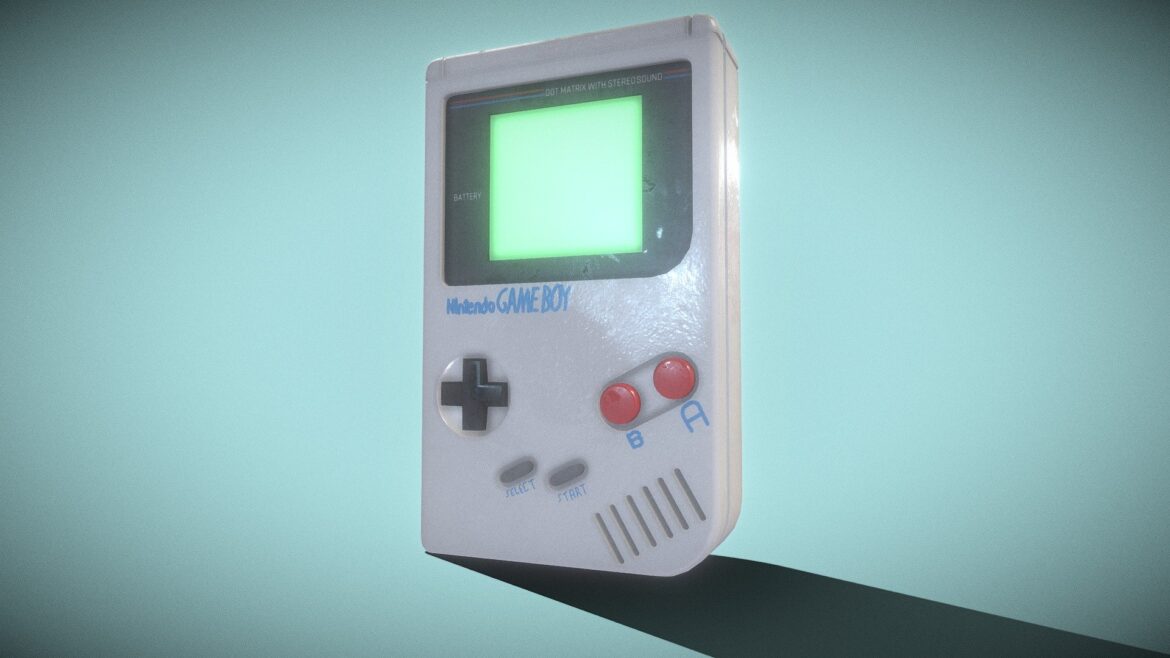 gameboy 3d model