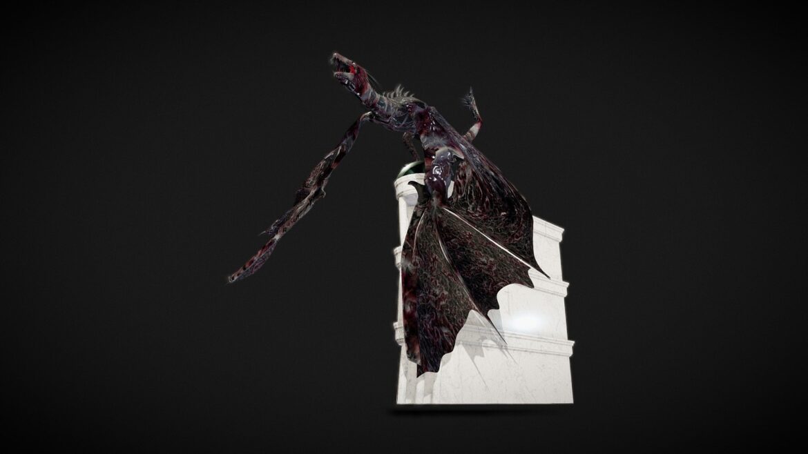 gringotts dragon on the bank 3d model