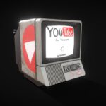 Hitatchi 80s retro crt tv