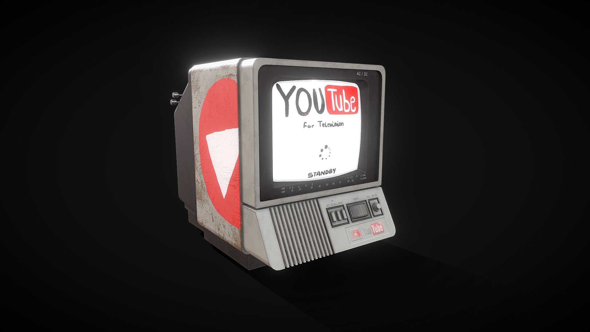 Hitatchi 80s retro crt tv