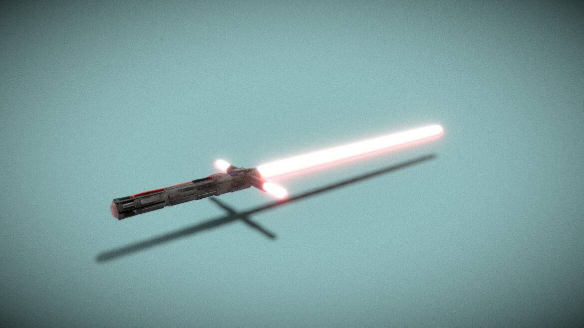 kylo rens lightsaber 3d model