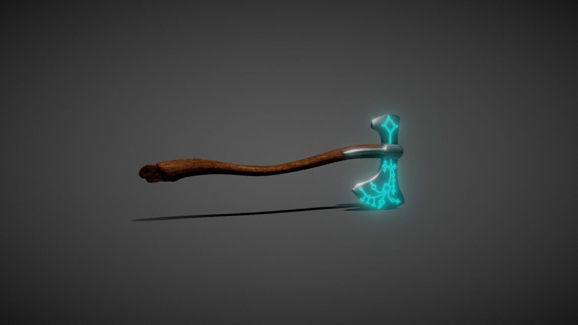 leviathan axe god of war 3d model