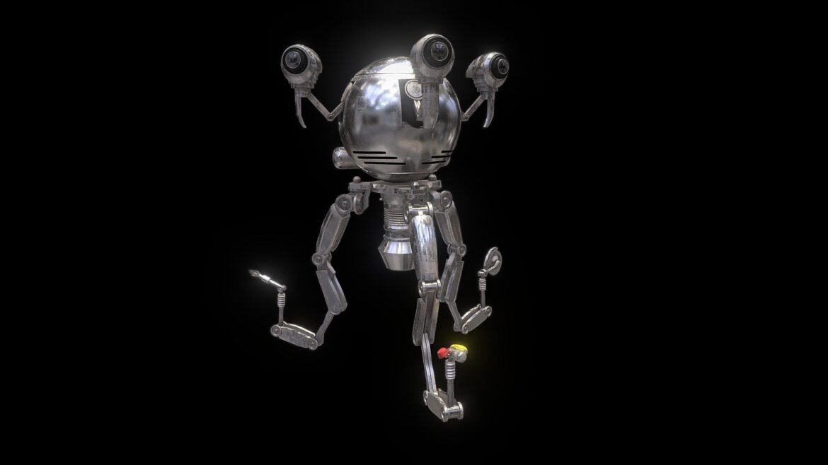 mr handy fallout 4 3d model