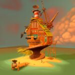 pirate house 3d model