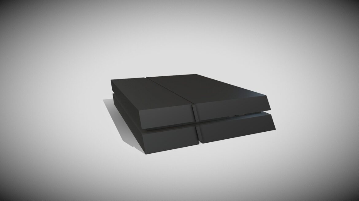 playstation 4 3d model