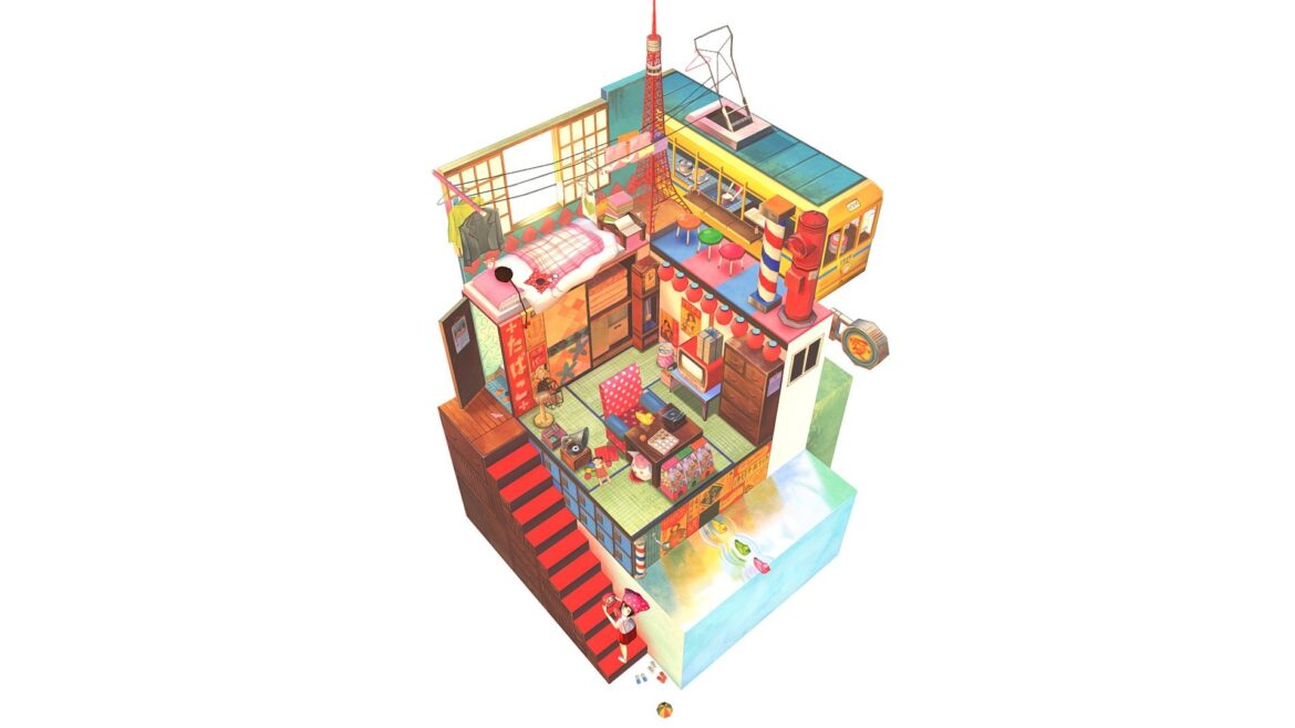 retro box world 3d model