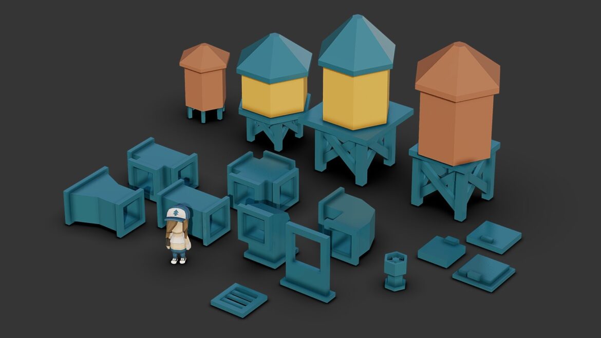 rooftop ventilation assets 3d model