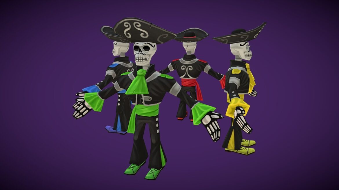 skeletonwalking 3d model