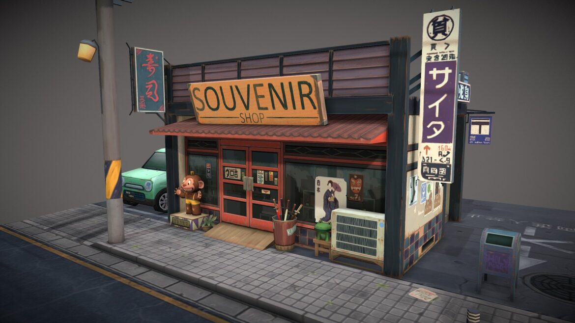 souvenir shop 3d model