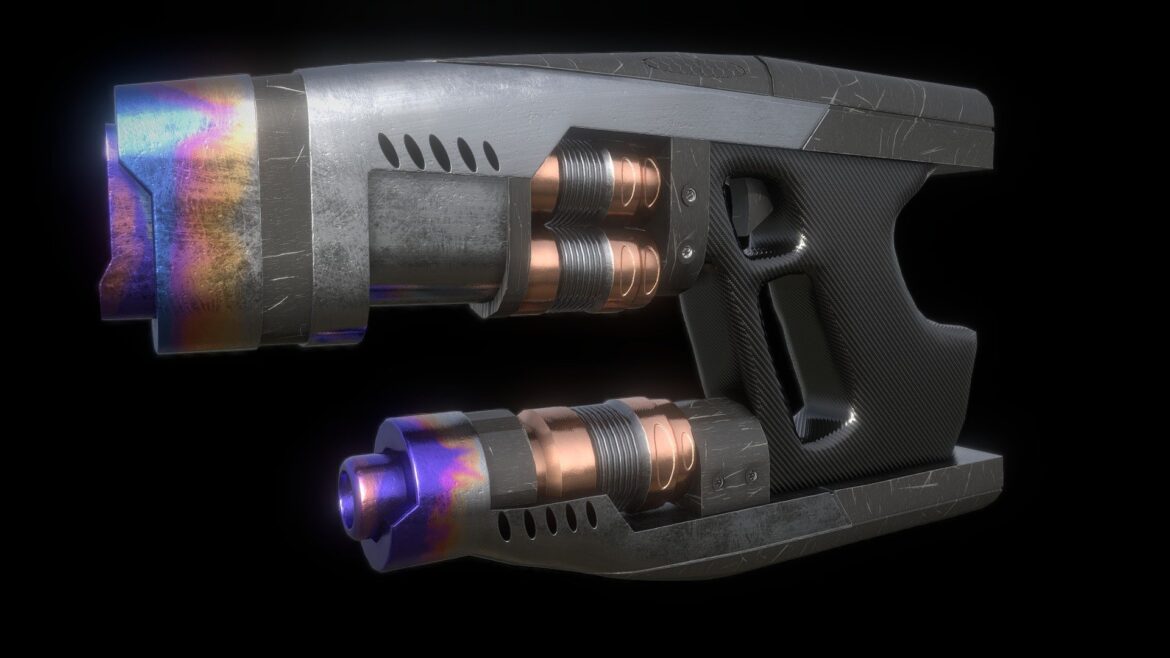 star lords quadblaster guardians of the galaxy 3d model