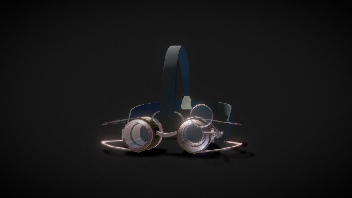 steampunk goggles 3d model