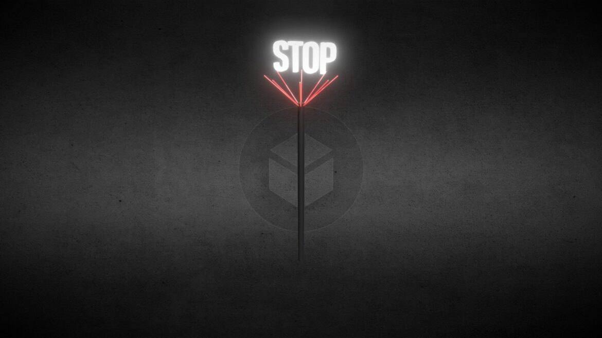 stop sign 3d model