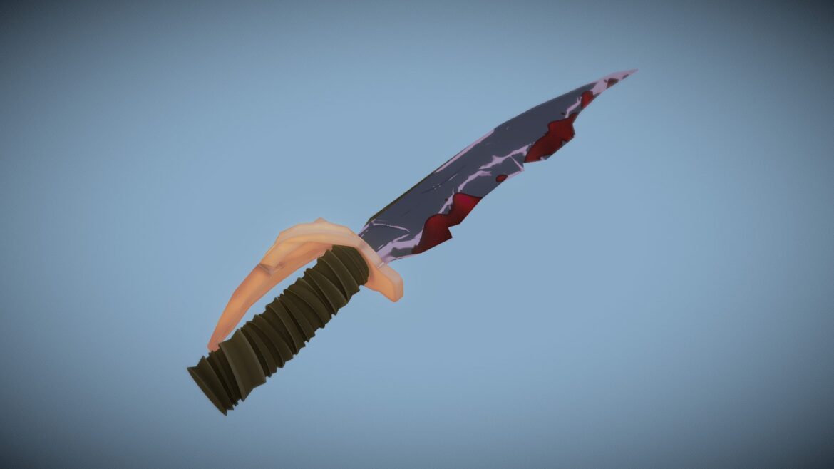 stylized sword 3d model