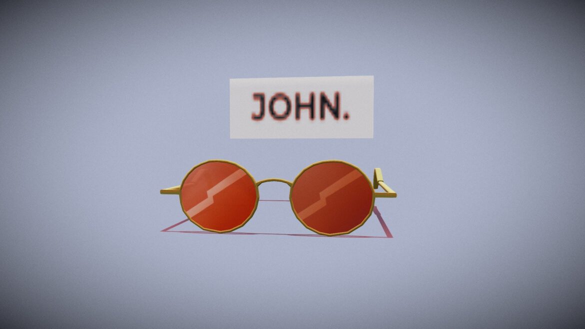 sunglasses john 3d model