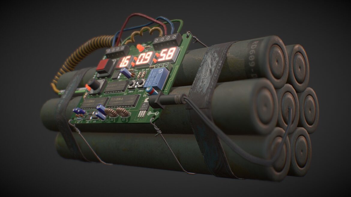 time bomb 3d model