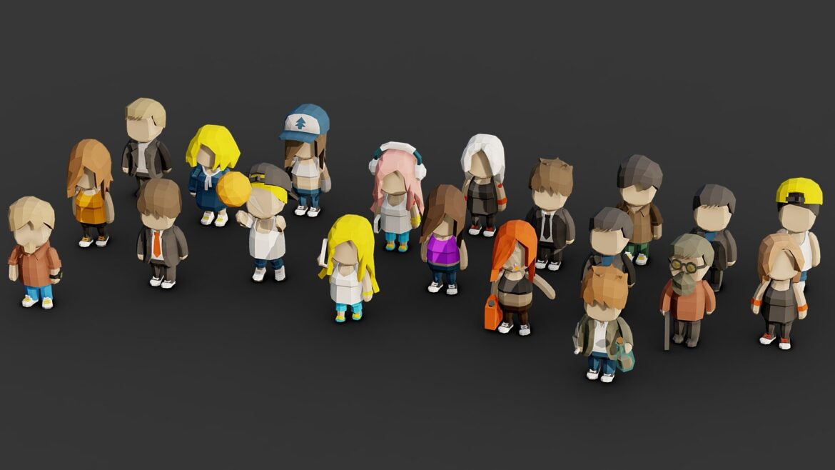 tiny people 3d model