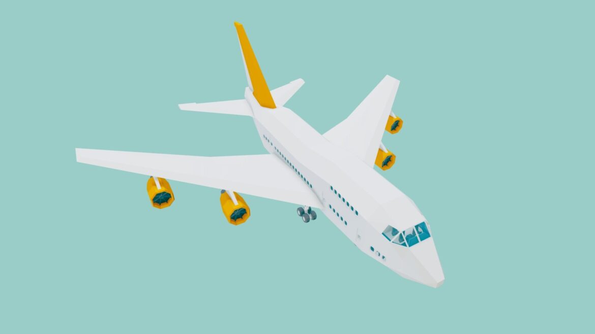 transport air boeing 747 400 3d model