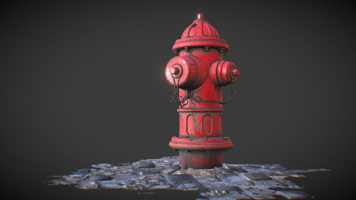 vintage fire hydrant 3d model