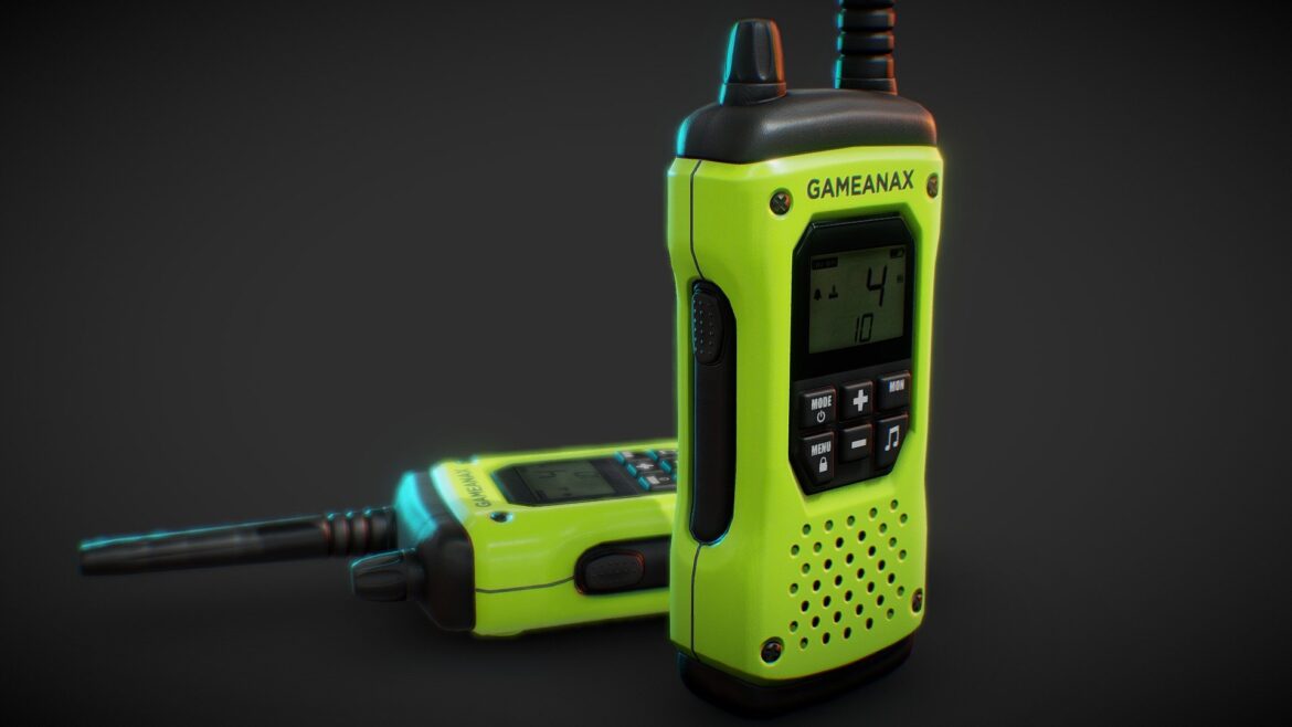 walkie talkie handheld transceiver 3d model