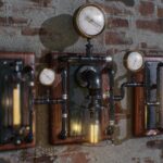Wall Sconce with Pressure Gauge & Light