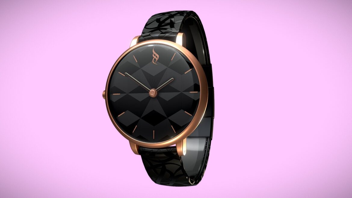 watch wrist time design luxury montre accessorie 3d model