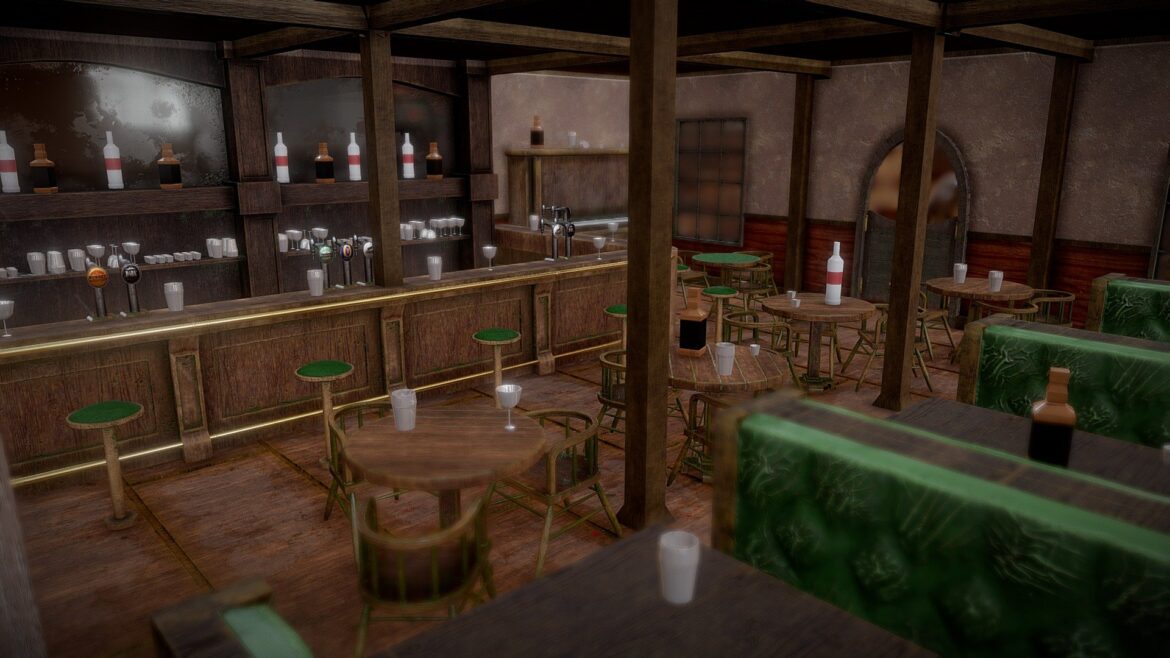 western saloon 3d model