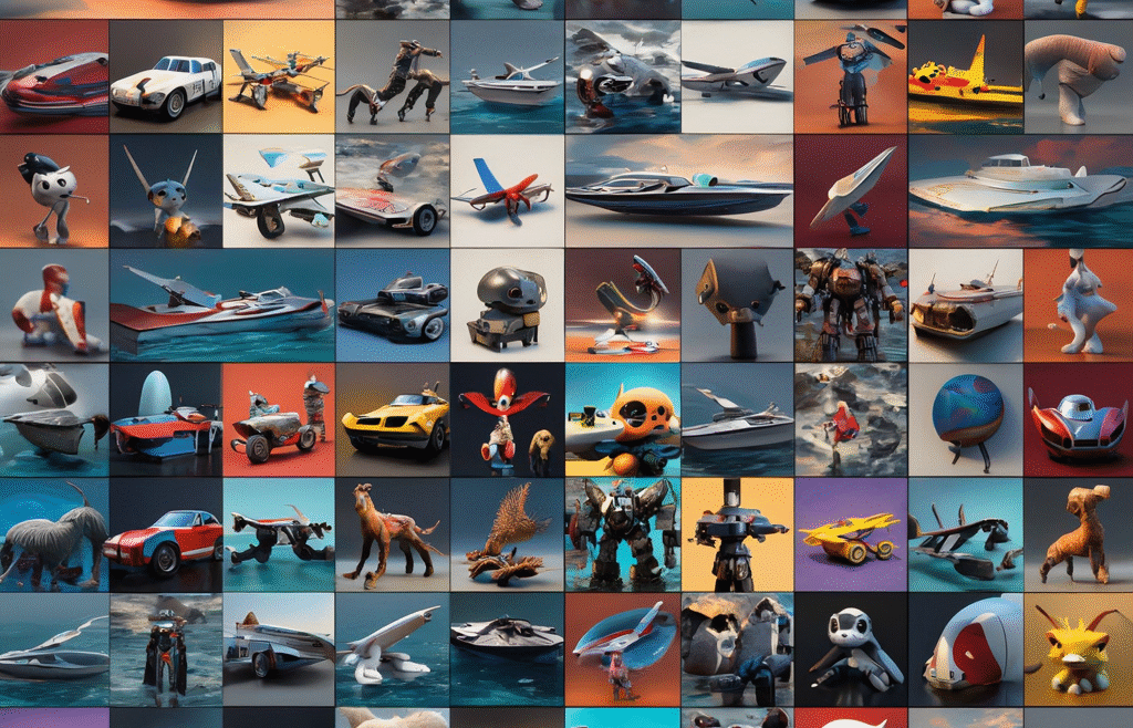 High-quality 3d model collection featuring vehicles, characters, animals, and sci-fi assets for game development and digital design-deep3dsea