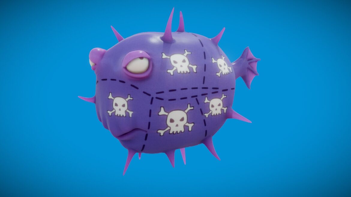 fugu the simpsons 3d model