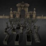 gothic cemetery pack 3d model
