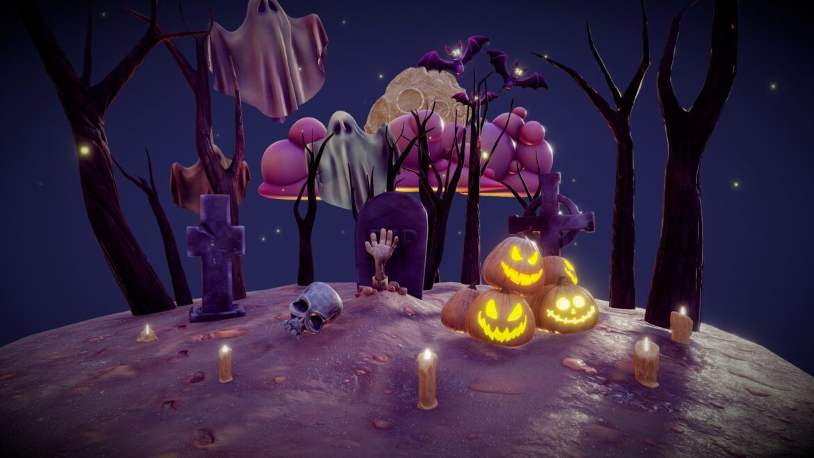 halloween collection 3d model