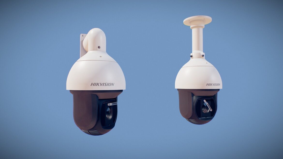hikvision 4k ptz camera 3d model