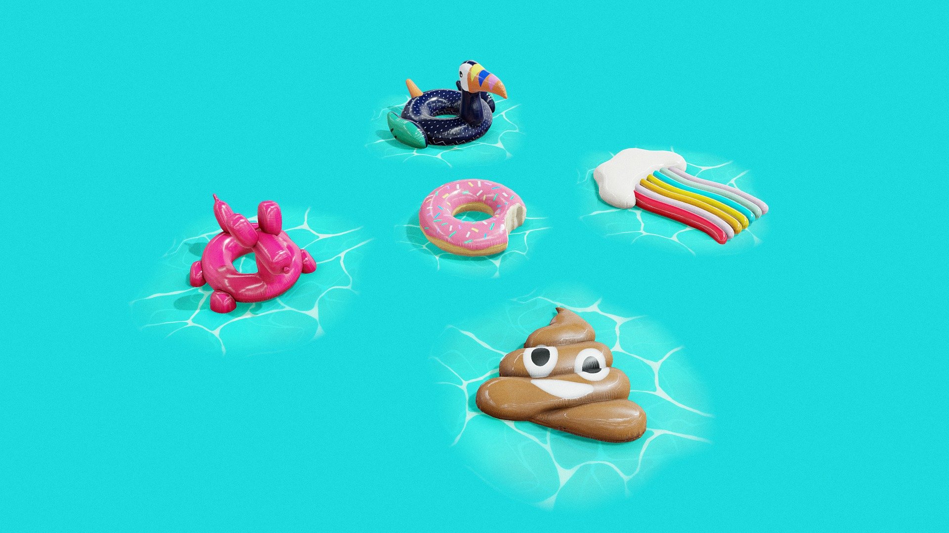 Inflatable Pool Floats PACK II