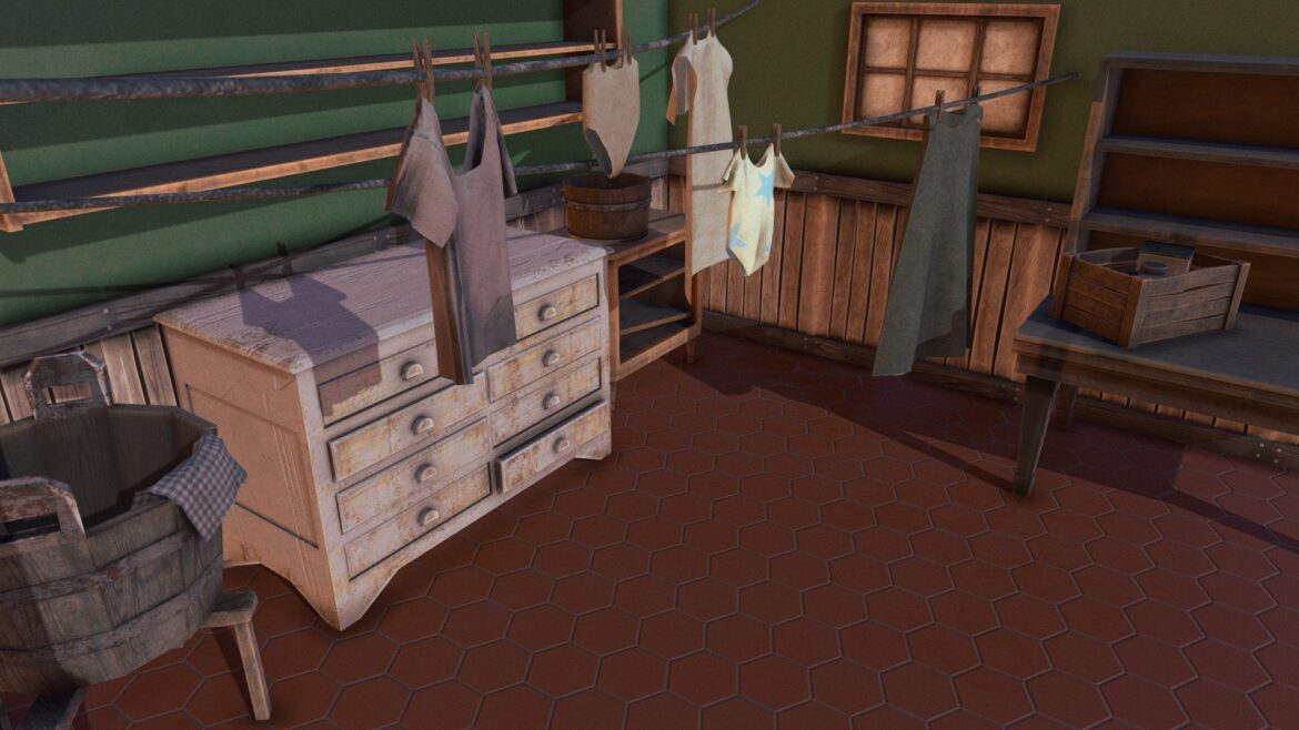 laundry room 3d model