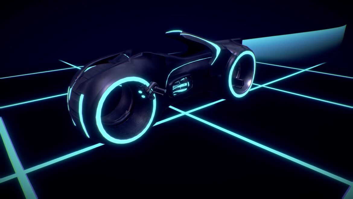 light cycle tron 3d model