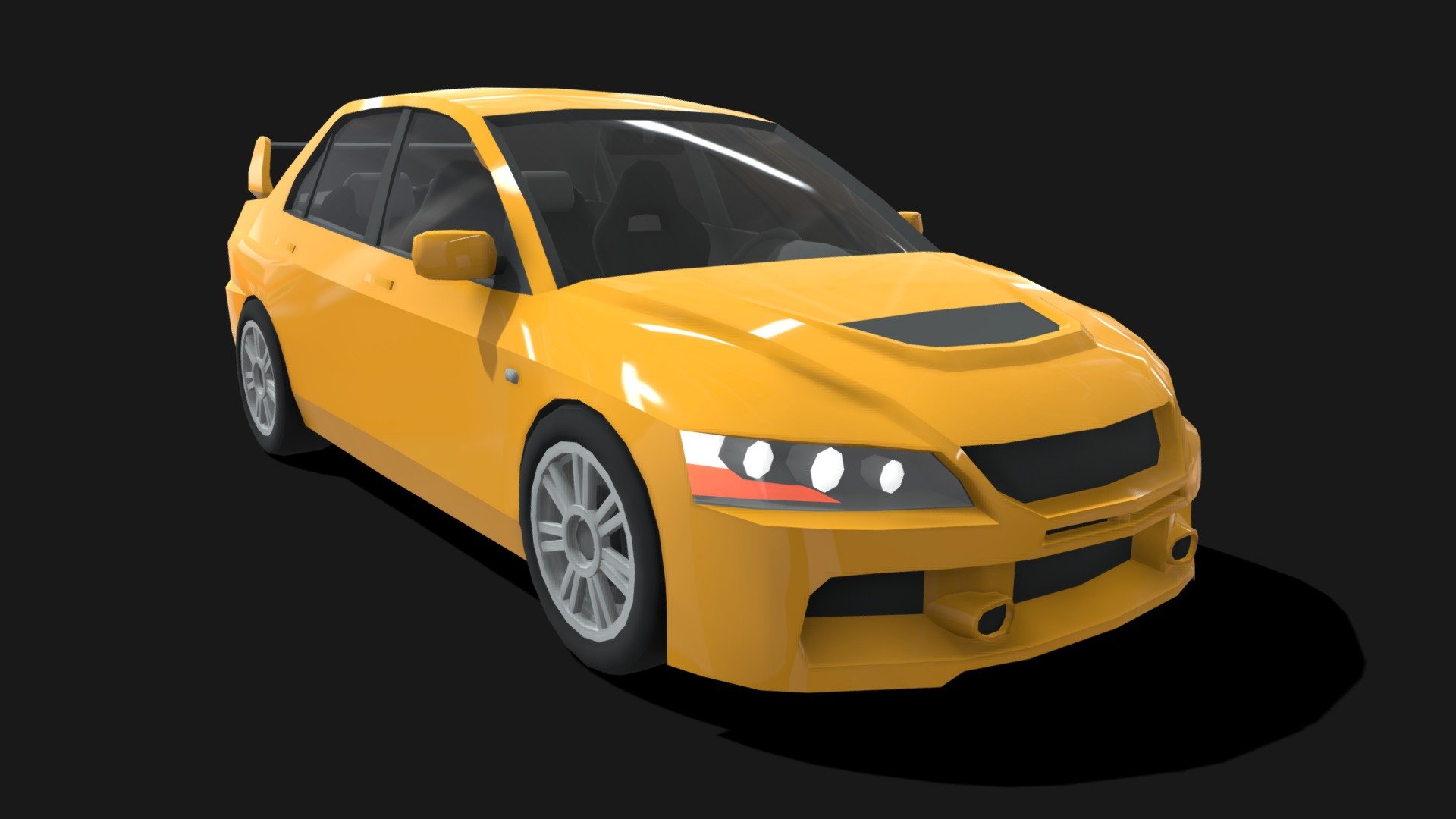 Mitsubishi Lancer Evolution IX – Lowpoly