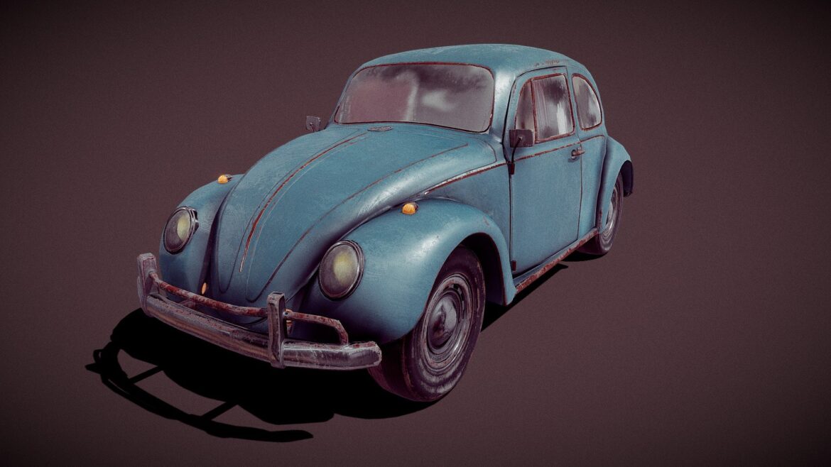old beetle 3d model