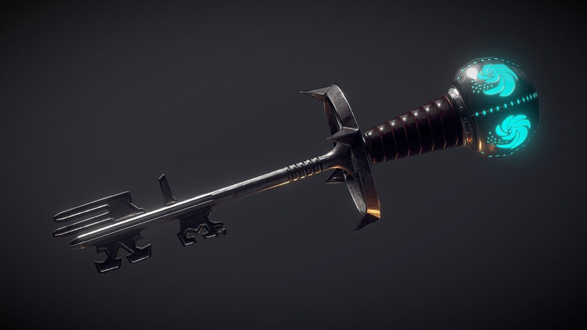 skeleton key 3d model
