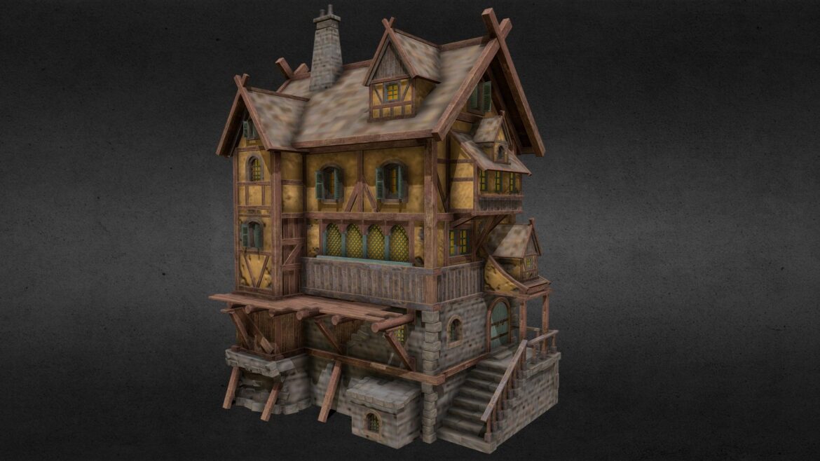 town house 3d model