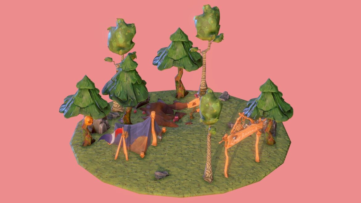 what the scout diorama 3d model