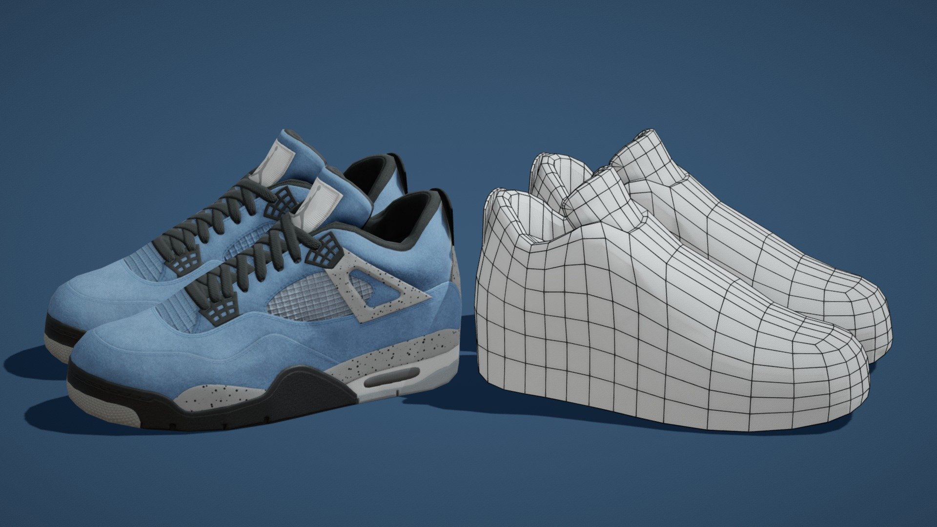 Air Jordan 4 Lowpoly – 03