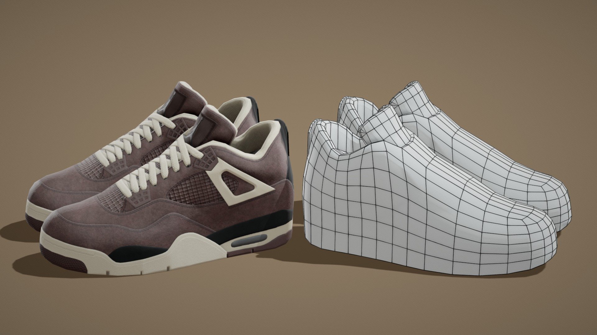 Air Jordan 4 Lowpoly – 09