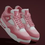 air jordan 4 nike shoes 04 3d model
