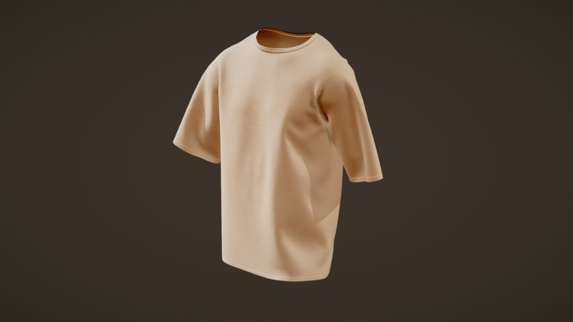 animated tshirt walking loop 3d model