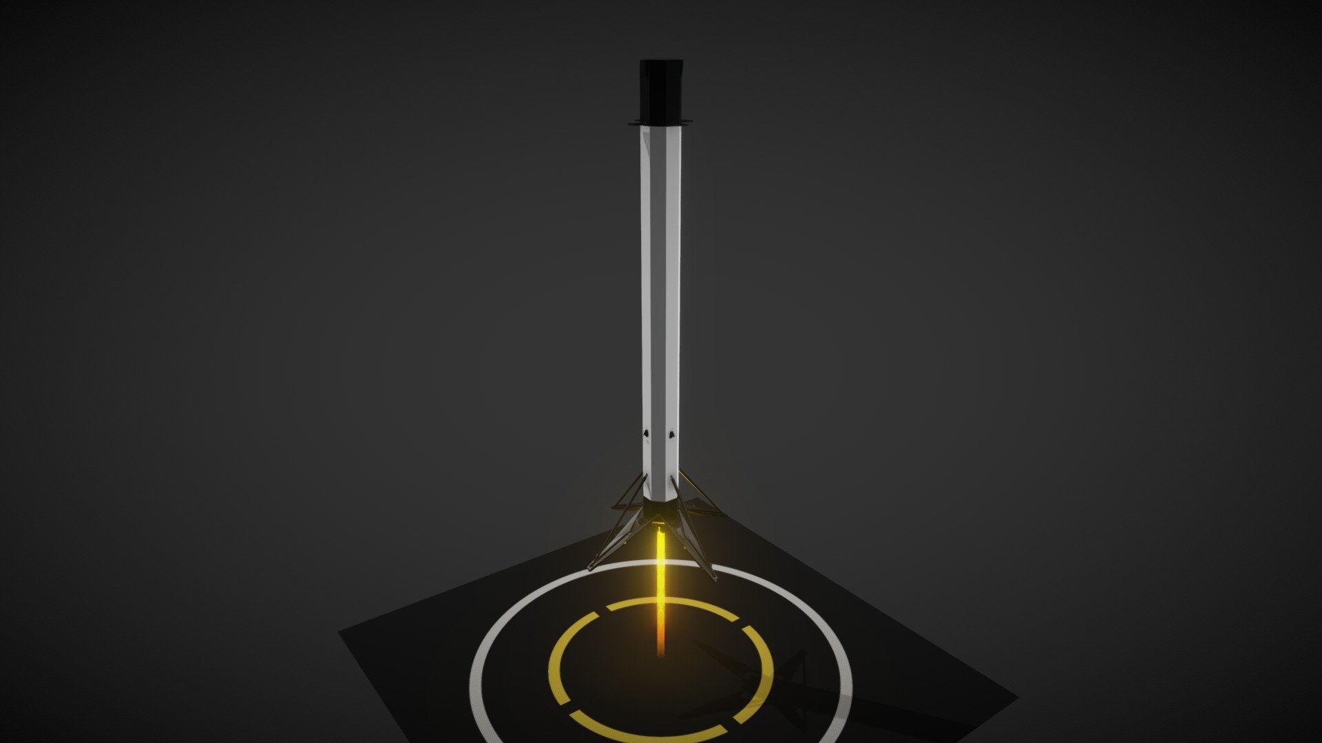 Falcon 9 – Low Poly