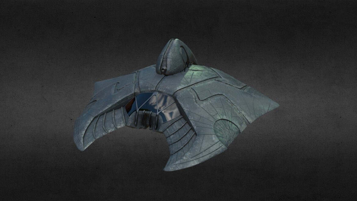 Alien Attacker 3d Model - Detailed alien attacker 3d model ready for invasion scenes