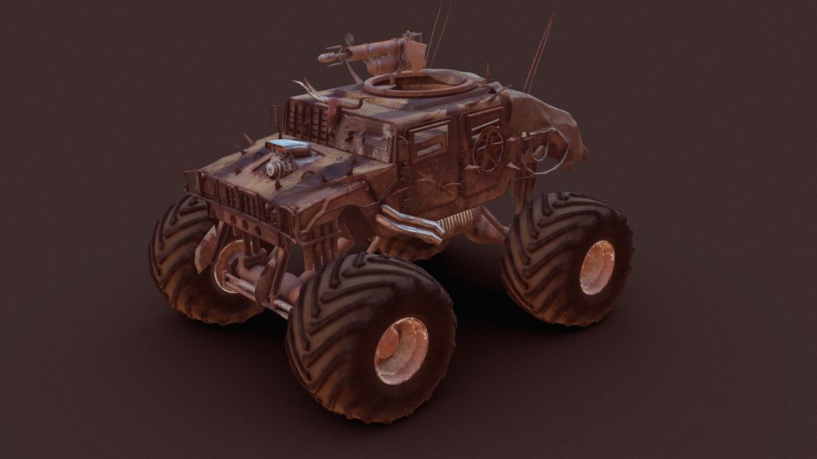 MadMax Texas 3d Model - MadMax Texas Ranger 3d model, detailed post-apocalyptic character