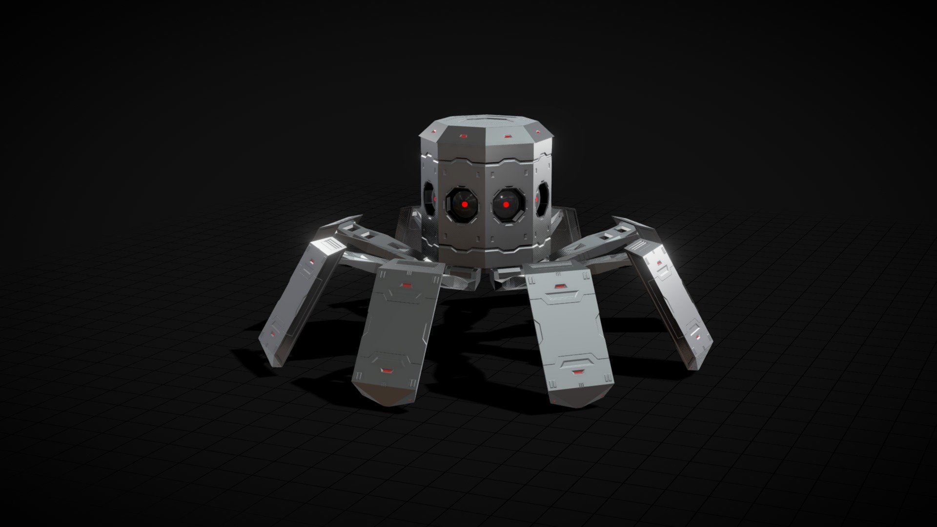 Octabot – Sci-fi Low-poly Robot